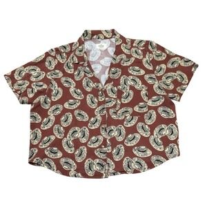 Marine Layer Womens Organic Cotton The Gwen Sombrero‎ Top Small